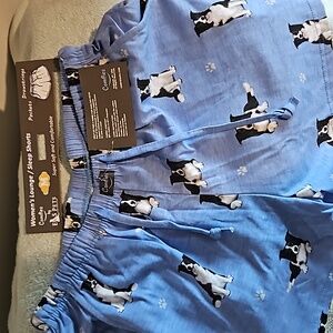 Women's Soft Comfies lounge, sleep shorts size Med by E&S Pets NWT Border Collie